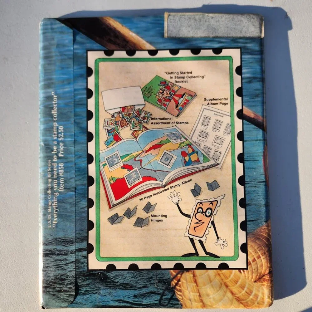 New Costumes through the Ages Stamp Collecting Kit 30 Stamps Album book VINTAGE